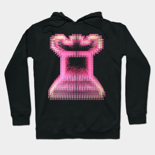 Pointillist Rook: Girl-Friendly Chess Art Hoodie